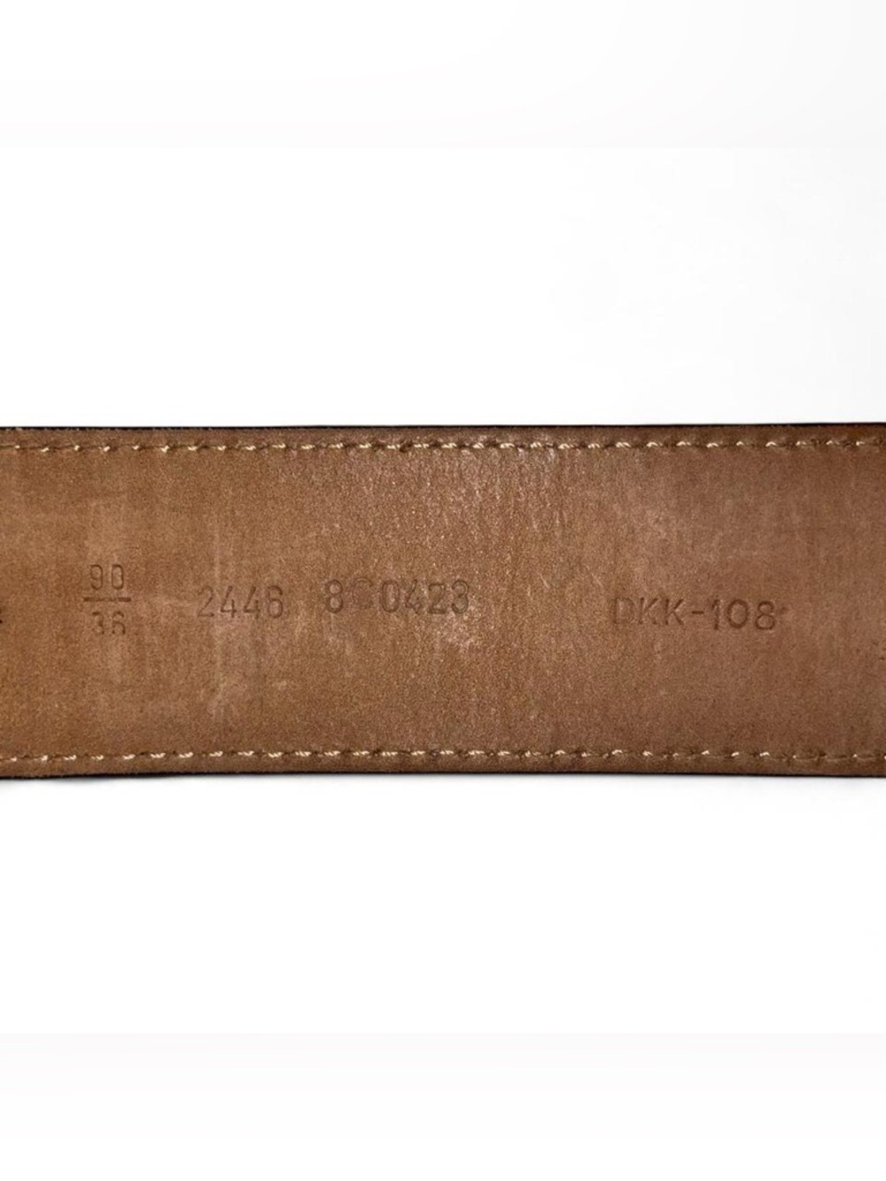 Fendi Vintage Leather Gold Logo Belt - Picture 6 of 8